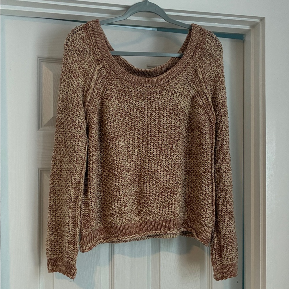 Free People Tan Knit Sweater